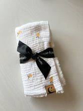 Load image into Gallery viewer, Lemons Embroidered Muslin Lovey