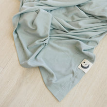 Load image into Gallery viewer, Slate Ribbed Bamboo Swaddle