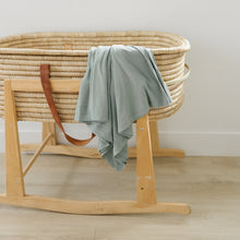 Load image into Gallery viewer, Slate Ribbed Bamboo Swaddle