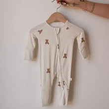 Load image into Gallery viewer, Bamboo Zip Pajamas | Teddy