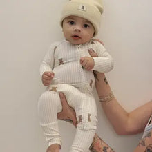 Load image into Gallery viewer, Bamboo Zip Pajamas | Teddy