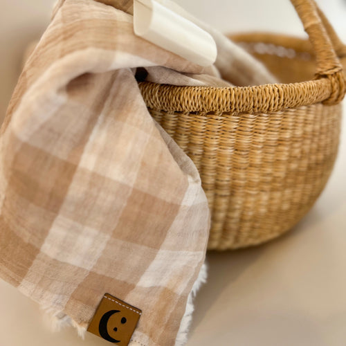 Muslin Checkers Lovey