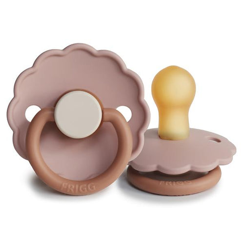 FRIGG Daisy Natural Rubber Pacifier | Colorblock (Biscuit)